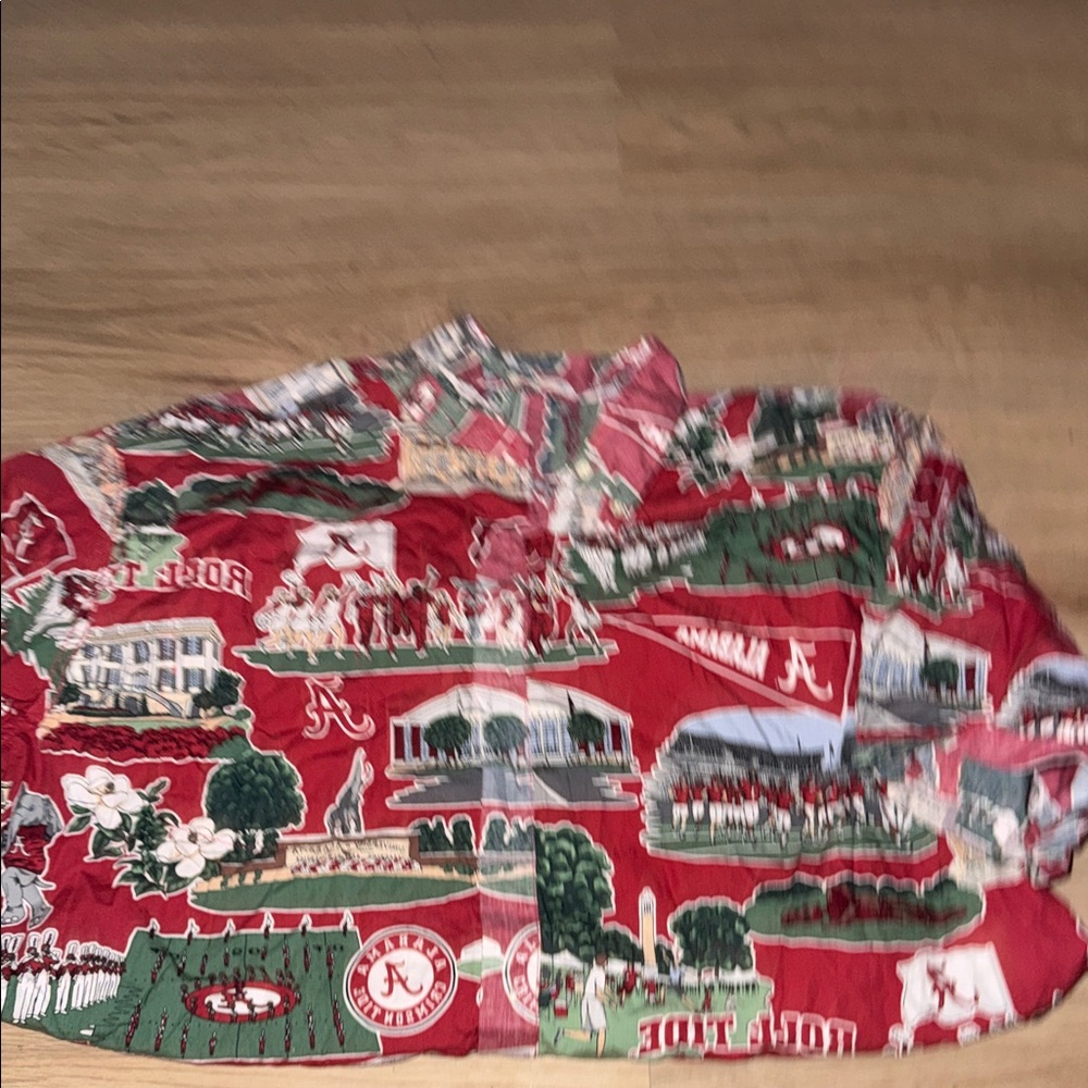 Tommy Bahama Red Graphic Casual Button Down Shirt